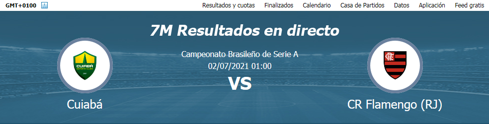 7m Pronostico Cuiaba Vs Cr Flamengo Rj Predicciones Previas Pronosticos Alineaciones Posibles 02 7 21