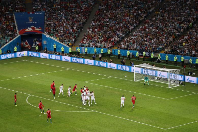 Cristiano Ronaldo lors de Portugal - Espagne / Coupe du monde 2018