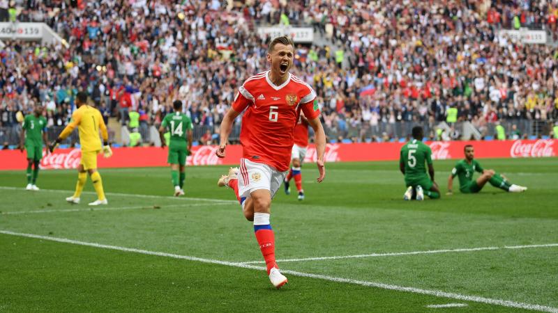 Denish Cheryshev lors de la Coupe du monde 2018