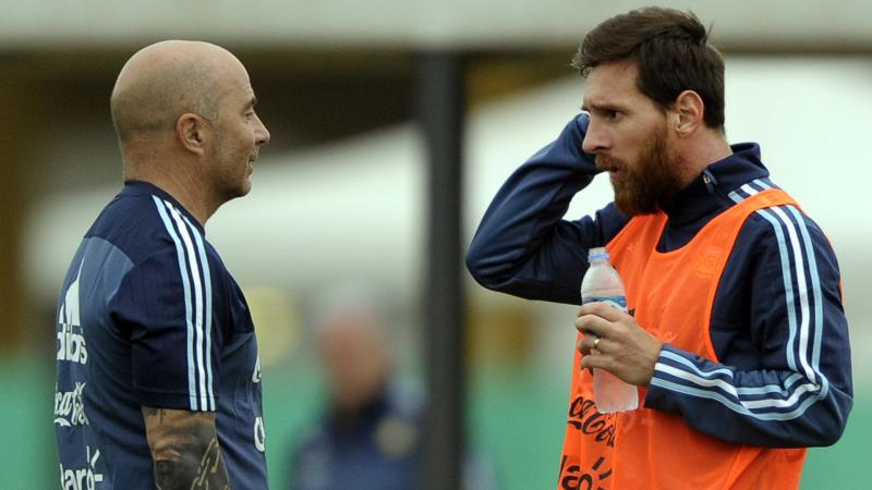 JORGE SAMPAOLI LIONEL MESSI ARGENTINA