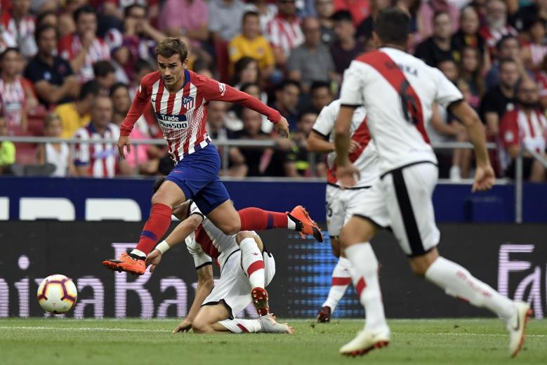 Antoine Griezmann lors d'Atlético de Madrid - Rayo Vallecano / Liga