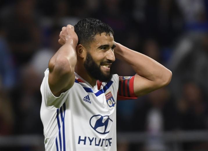 Nabil Fekir lors de Lyon - Nice / Ligue 1