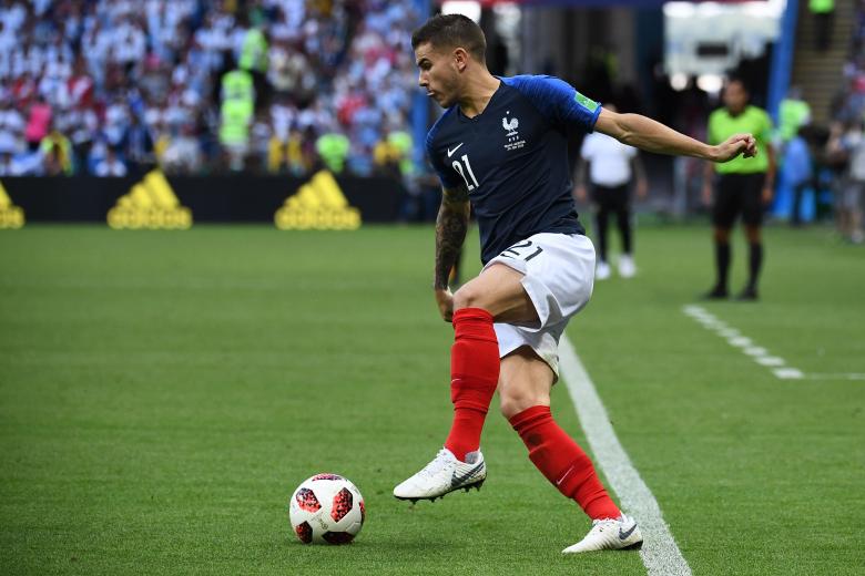 Lucas Hernandez lors de France-Argentine / Coupe du monde 2018