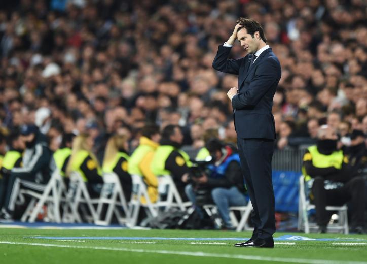 Santiago Solari lors de Real Madrid-Ajax Amsterdam en Ligue des champions