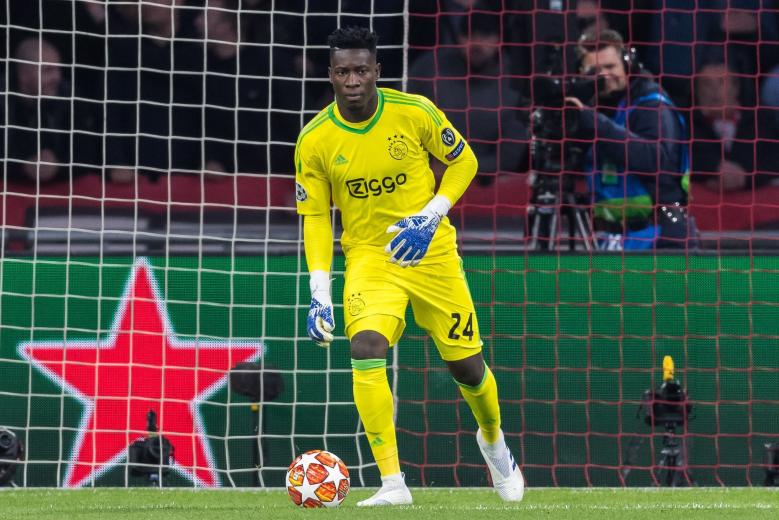Andre Onana lors de Ajax - Juventus en Ligue des champions le 10 avril 2019