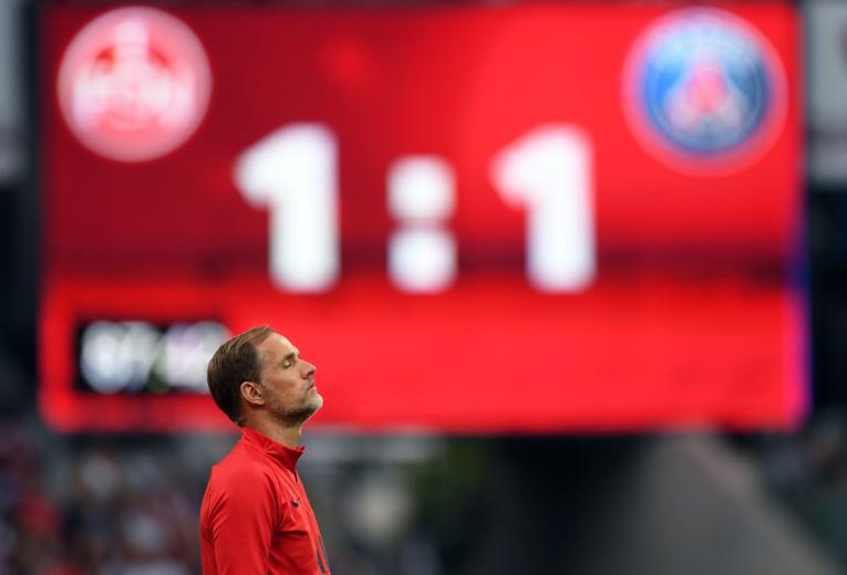 Thomas Tuchel lors de la rencontre amicale entre le PSG et Nuremberg