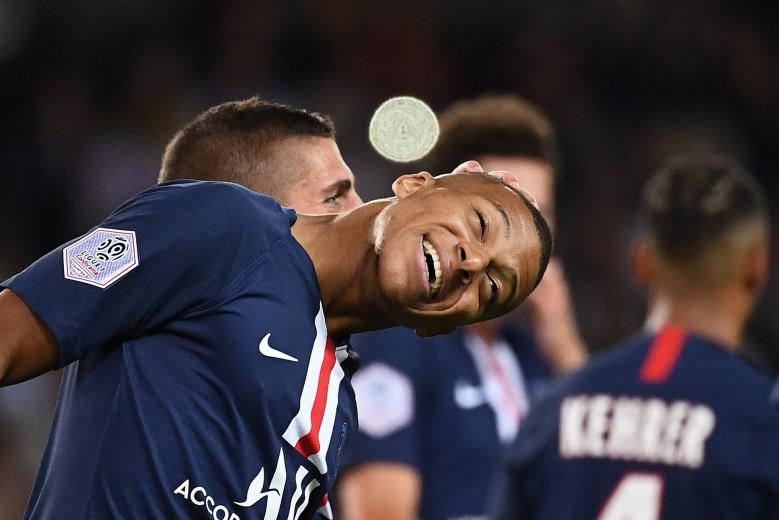 Kylian Mbappé lors de PSG-Nîmes / Ligue 1