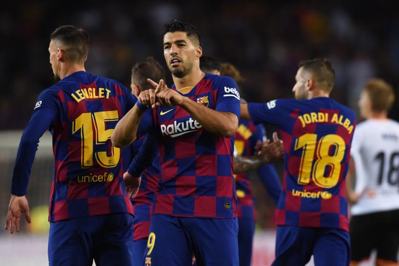Luis Suarez lors de Barcelone - Valence