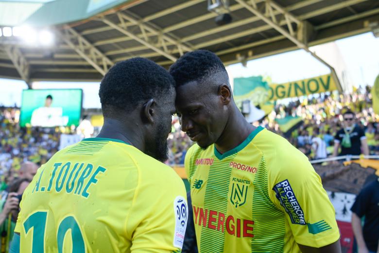 Kalifa Coulibaly buteur pour Nantes contre Reims en Ligue 1 le 15 septembre 2019