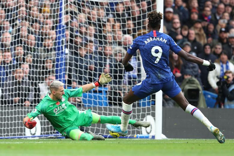 Tammy Abraham buteur lors de Chelsea - Crystal Palace en Premier League le 9 novembre 2019