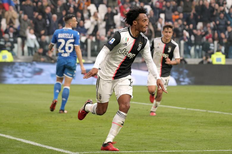 Juan Cuadrado lors de Juventus-Brescia