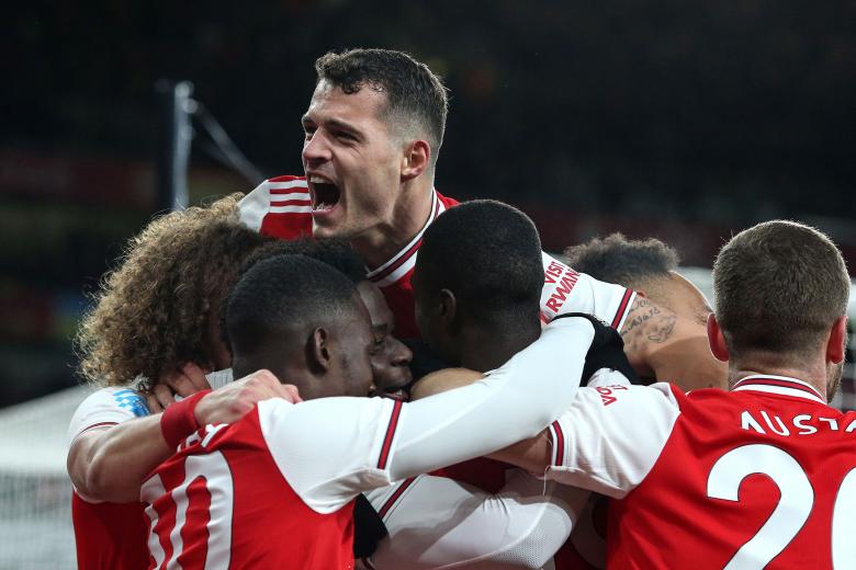 La joie des Gunners lors d'Arsenal-Newcastle
