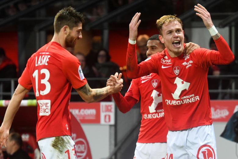 Irvin Cardona lors de Brest-Saint-Etienne / Ligue 1