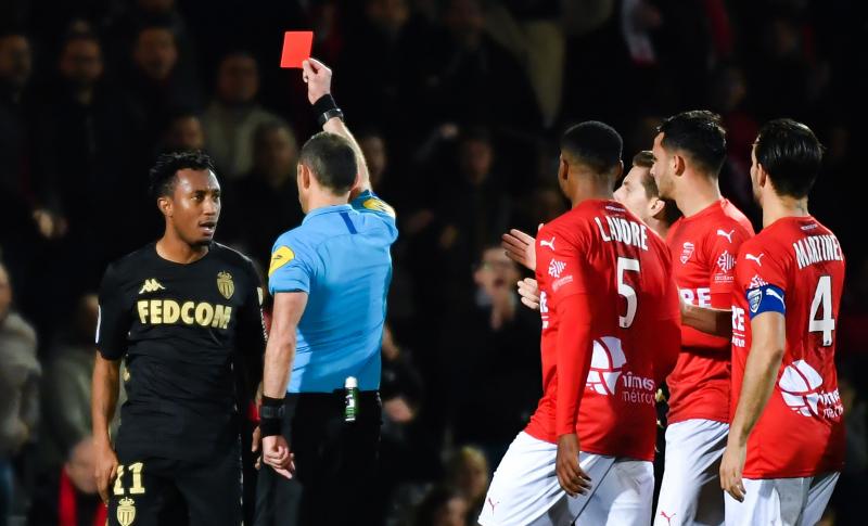 Gelson Martins expulsé lors de Nîmes - Monaco