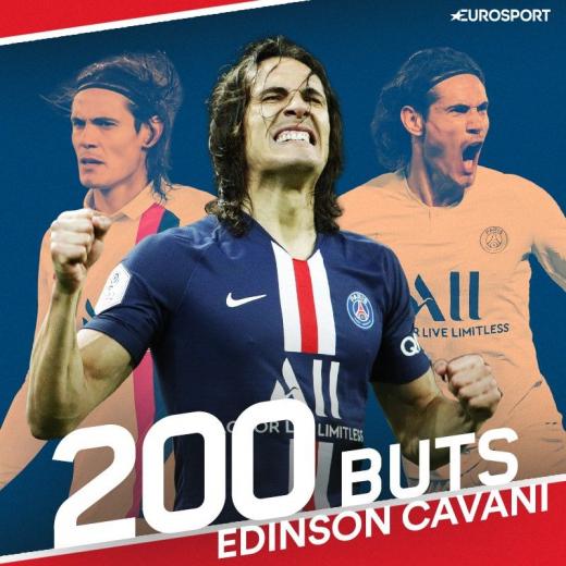 Edinson Cavani, 200 buts - PSG