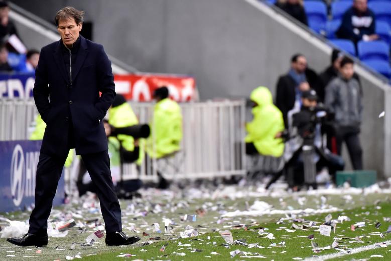 Rudi Garcia lors da la rencontre OL-Strasbourg / Ligue 1
