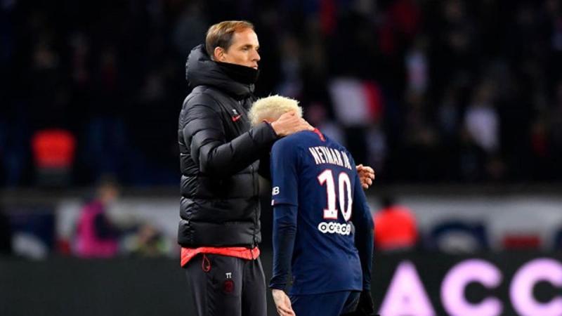 Thomas Tuchel und Neymar von Paris St.-Germain