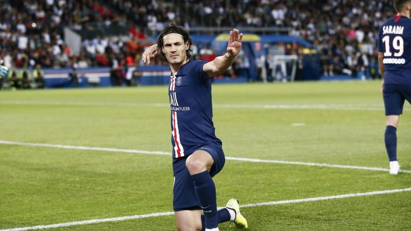 Edinson Cavani lors de PSG-Nîmes / Ligue 1