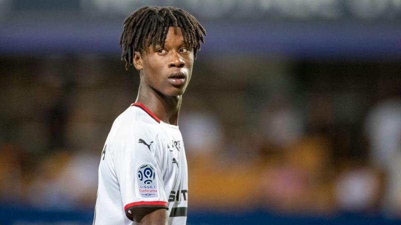 Eduardo Camavinga avec Rennes, 2019