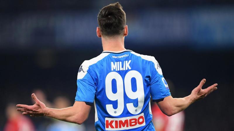 Milik - Napoli-Fiorentina - Serie A 2019/2020 - Getty Images