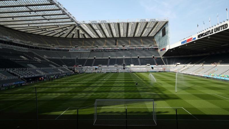 A General view of St James's Park home stadium of Newcastle United during the Premier League match between Newcastle United and Southampton FC at St. James Park on April 20, 2019.