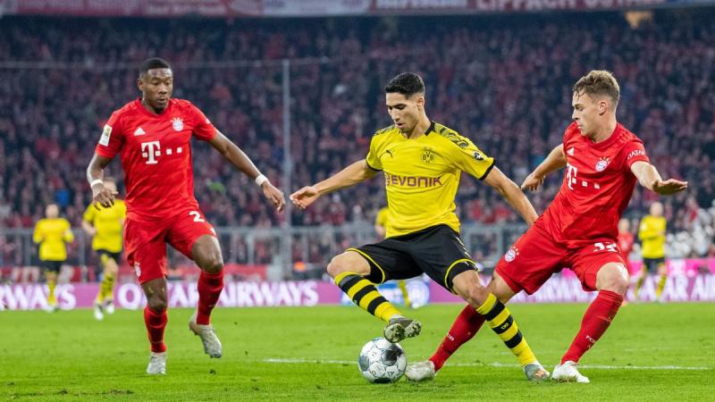 Achraf Hakimi, David Alaba, Joshua Kimmich | FC Bayern - Borussia Dortmund