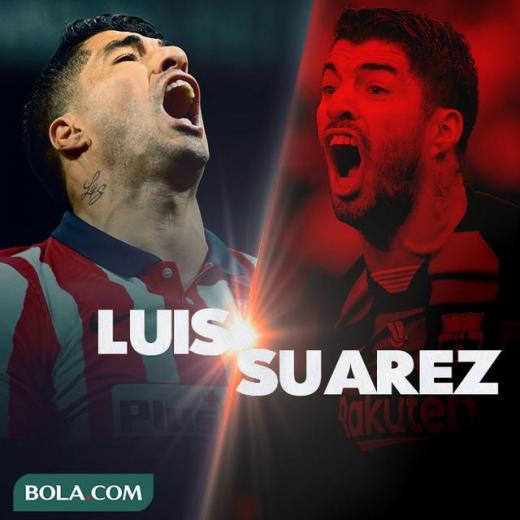 Ilustrasi - Luis Suarez, Atletico Madrid dan Barcelona